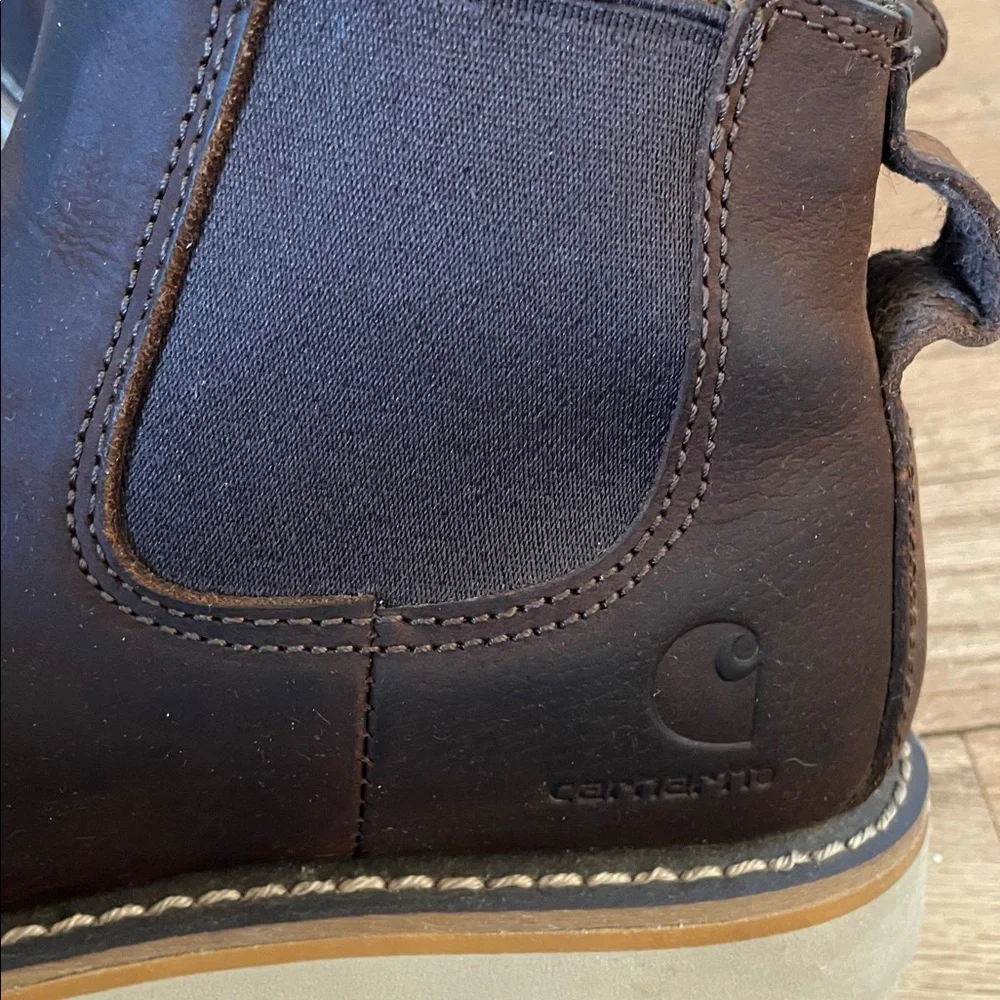 Women’s Carhartt Brown Leather Chelsea Boots Size 7.5 - Picture 5 of 8